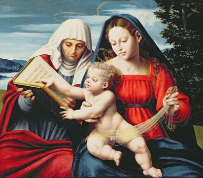 Virgin and Child with St. Anne by Vicente Juan Macip